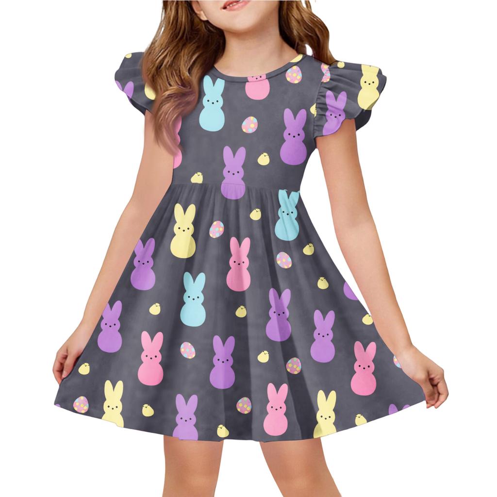 Children's Fashion Casual Flying Sleeve Dress