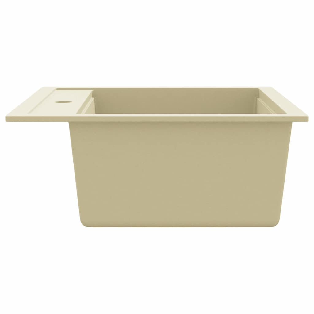 Granite Single Basin Kitchen Sink Beige