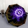 "Eye of Sauron: Lord of the Rings Inspired Fantasy Art Print"Umbrella, Portable 3 Fold Compact Umbrella for Men & Women, Valentine's Day Mot