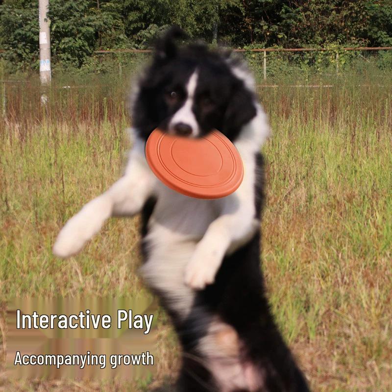 Dog Frisbee Training & Boredom Relief Toy, Food-Grade Silicone Pet Supplies
