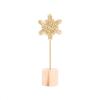 Snowflake  Ornaments, Nordic Style Wooden Round Bottom Creative 3d Wrought Iron Snowflake-shaped Decoration, Living Room Cabinet Home Furnishings