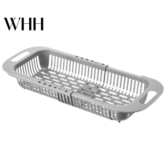 Kitchen Utensil Drainer Retractable Drain Basket Over-the-sink Multifunction Food Grade Extendable Fruit Vegetable Durable Sink Washing Colander