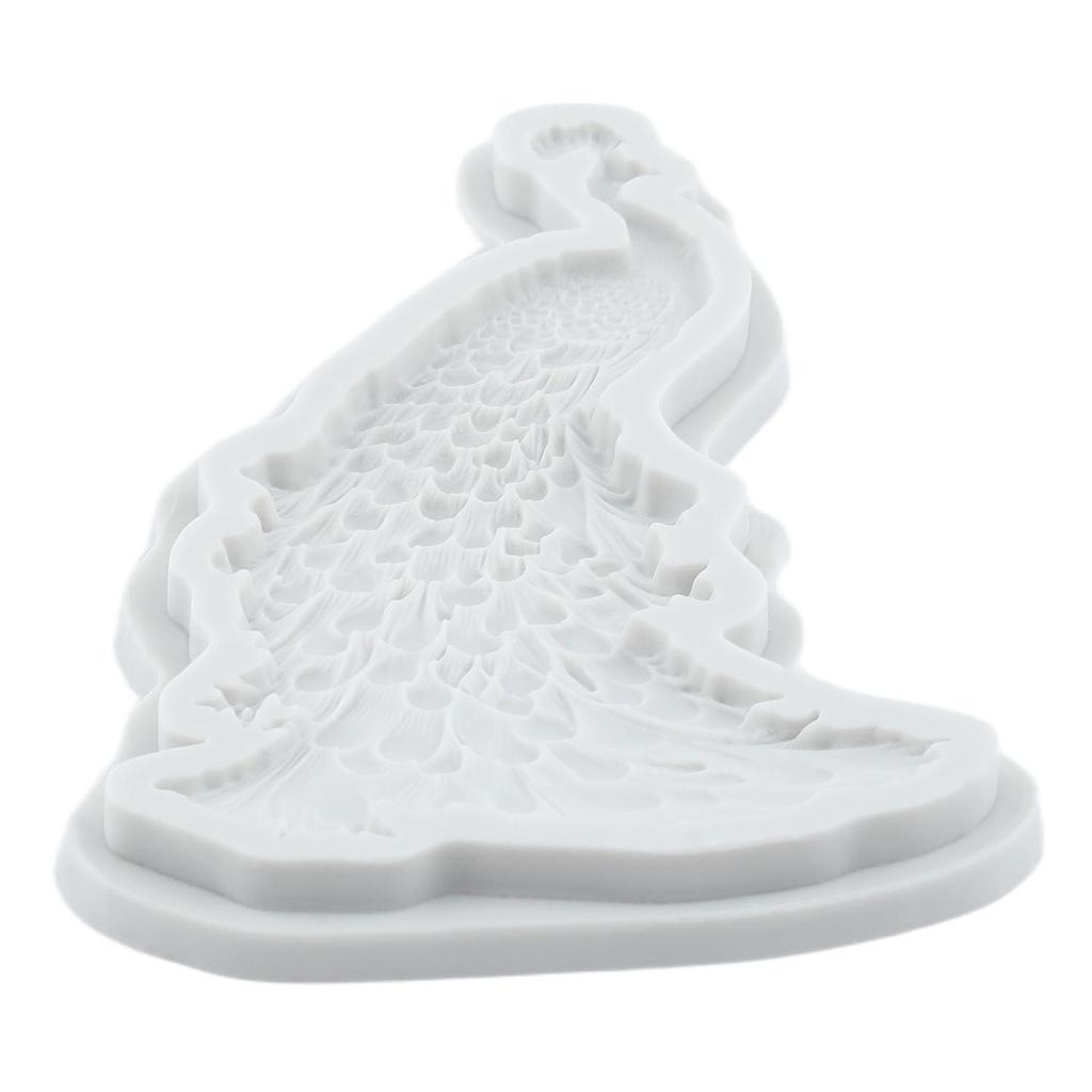 Pfau Silikonform Pfau Fondantformen Kuchen Dekorationswerkzeuge Themenkuchen Dessert Dekoriert Schokoladenbonbonform