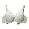 Traceless smooth surface large chest small underwear set women's thin anti-sagging adjustment bra large size sexy bra