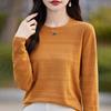 New Women's Plus Size Thick Wool Sweater - Round Neck, Loose Fit, Knitted Pullover for Autumn and Winter