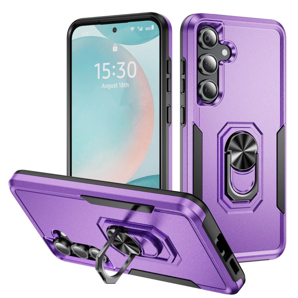 Applicable to Samsung S26Ultra Pioneer Ring A56 mobile phone case Samsung A16 contrasting color S24FE anti-drop