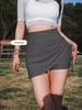 2025 Women's High Waist Tummy Control Butt Lifting Sports Shorts - Plus Size Summer Yoga Fitness Skirt