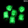 5/10pcs Led Ice Cube Waterproof Multicolor Flashing Glow in The Dark Ice Cube for Wedding Party Wine Bar Drinking Decoration