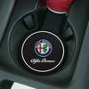 Car Stickers For Alfa Romeo For Alfa Romeo Giulia Stelvio Giulietta Mito Tonale Disco 2Pcs Car Coasters Water Cup Slots Non-Slip QI7