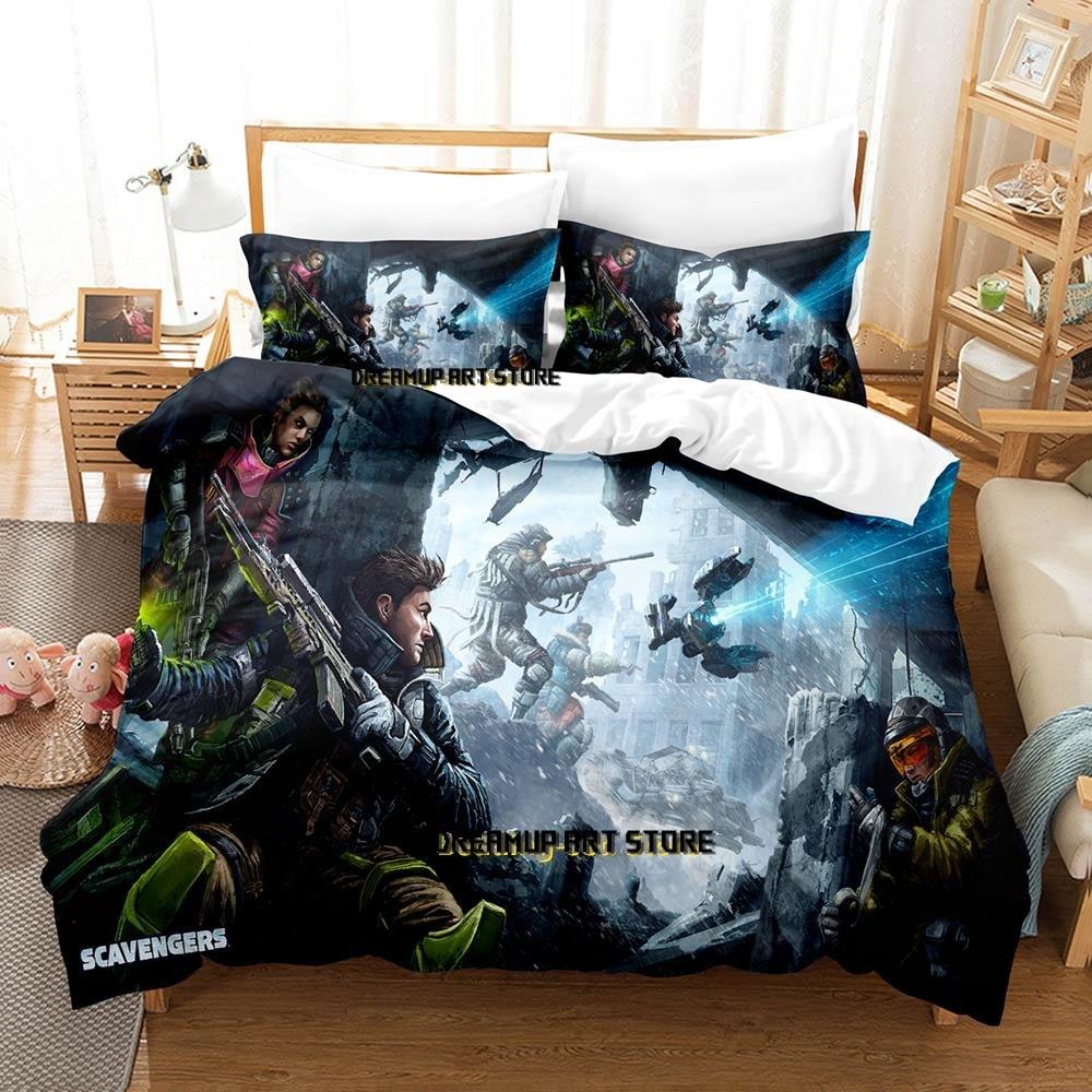 Game Scavengers Bedding Set Single Twin Full Queen King Size Bed Set Adult Kid Bedroom Duvetcover Sets comforter set