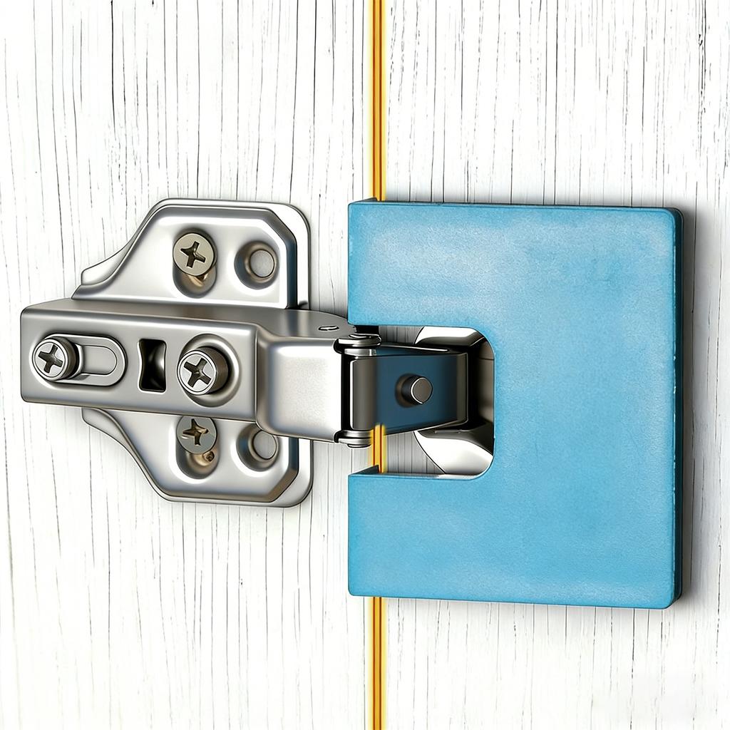 Magnetic Cabinet Door Hinge Spacer with Positioning Guide Portable Cabinet Door Panel Hinge Fixator for Frame Panel