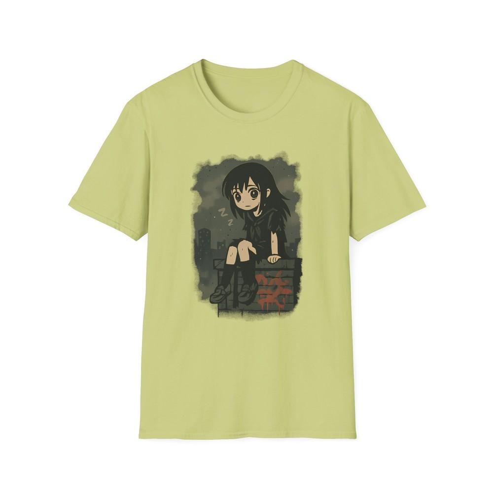 

Unisex Softstyle Urban Girl T-Shirt – Graffiti Style, Moody Streetwear 4XL