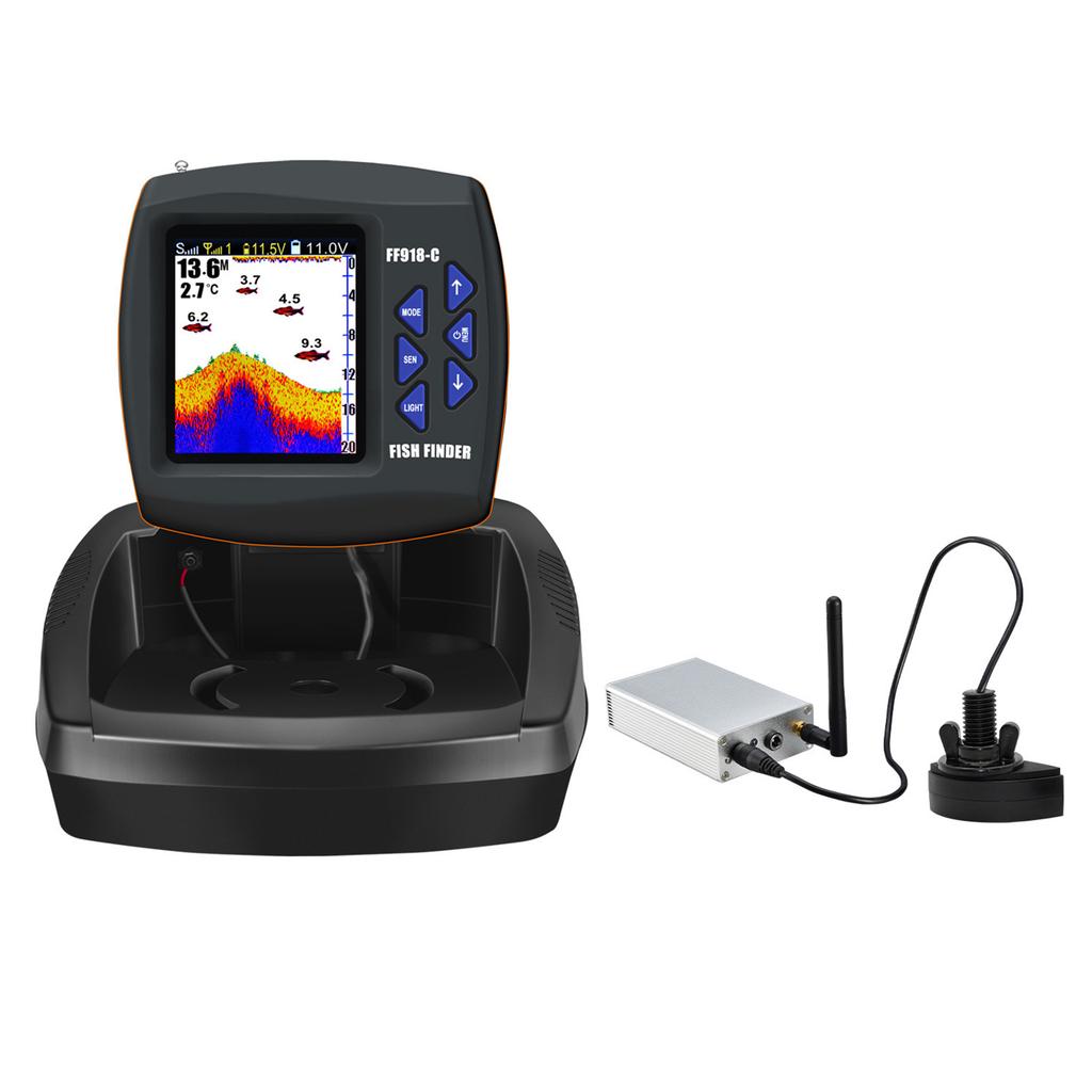 Sonar Fish Finder Wireless 300M High Clear Portable Depth Reader 100M Detection Fish Finders & Depth Finders for