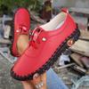 Sneakers Women Shoes Loafers Lace Up PU Leather Flat Spring Casual Comfortable Mom Shoe Mujer Plus Size