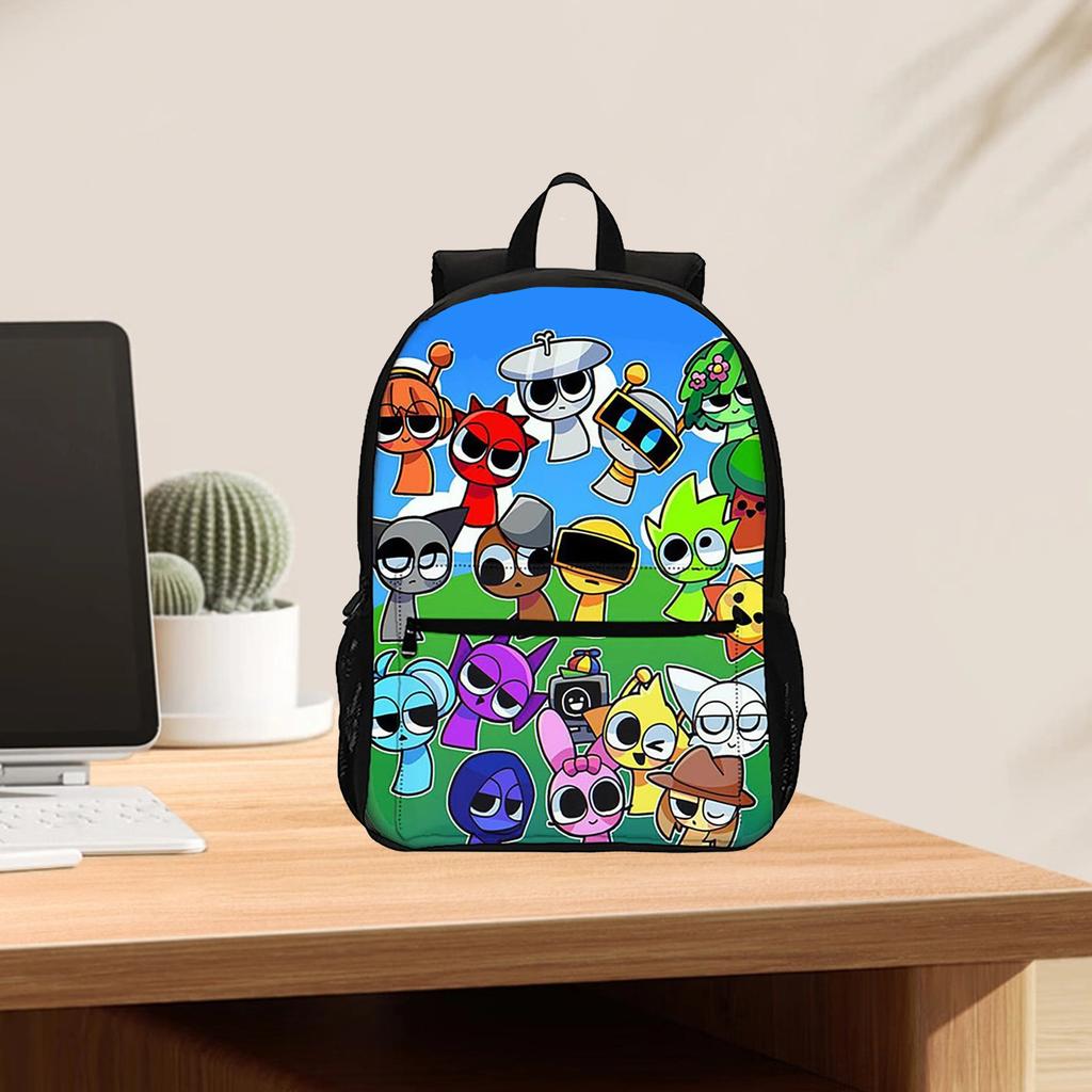 Large Capacity Backpack For Primary And Secondary School Students, Cartoon Shoulder Bag And Pencil Case For Children