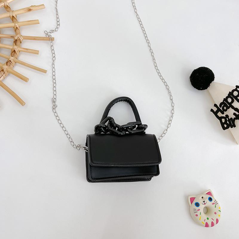 Чарівна дитяча сумочка зі штучної шкіри Модна сумка через плече на ланцюжку Мила сумка-шопер для дівчаток