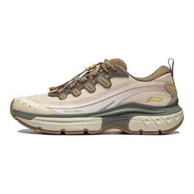 Li Ning Star Path Sports Comfortable Shock Absorbing Wear Resistant Low Top Basketball Shoes Men Sneakers Brown White AGLT047-3