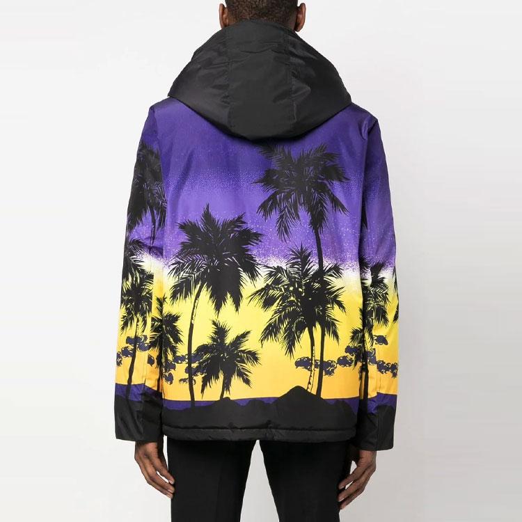Palm Angels sunset-print hooded jacket PMKP001S23FAB0023710