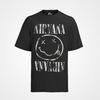 Retro Nirvana Uśmiechnięte Paski Muzyka Rock Grunge Kurt Lata 80 Męski Bawełniany T-shirt Męskie Damskie Koszulki Top S-XXXL