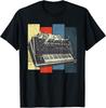 New Limited Vintage Analog Cat, Modular Synthesizer Keyboard Techno T-Shirt Unisex T-Shirt