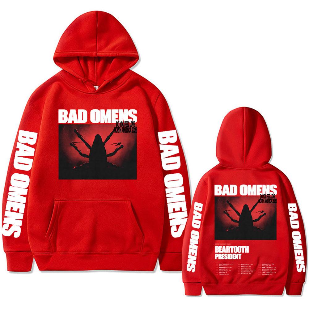 Rock Band Bad Omens Do You Feel Love Tour  Hoodie Men Women Vintage Oversized Sweatshirt Male Hip Hop Gothic Punk Streetwear