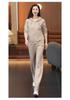 Korean Style Women's Hoodie & Long Pants Set - Casual, Loose, Anti-Aging Sportswear for Spring & Autumn