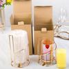 Storage Bottle Electroplated Gold Flower Accessories For Wedding Birthday Dinner Decoration Flower Pot Candlestick Steel/glass