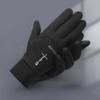 Winter gloves white cross and love print design warm and cold-proof gloves