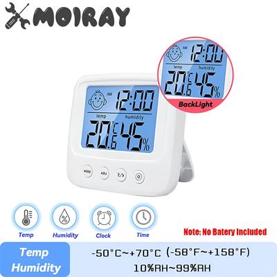 LCD Digital Thermometer Hygrometer Indoor Room Electronic Temperature Humidity Meter Sensor Gauge Weather Station for Home