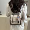 Schoolbag Foreign Temperament Large Capacity Commuting College Style Backpack Women Hand Bag Simple Leisure Travel Small Backpack