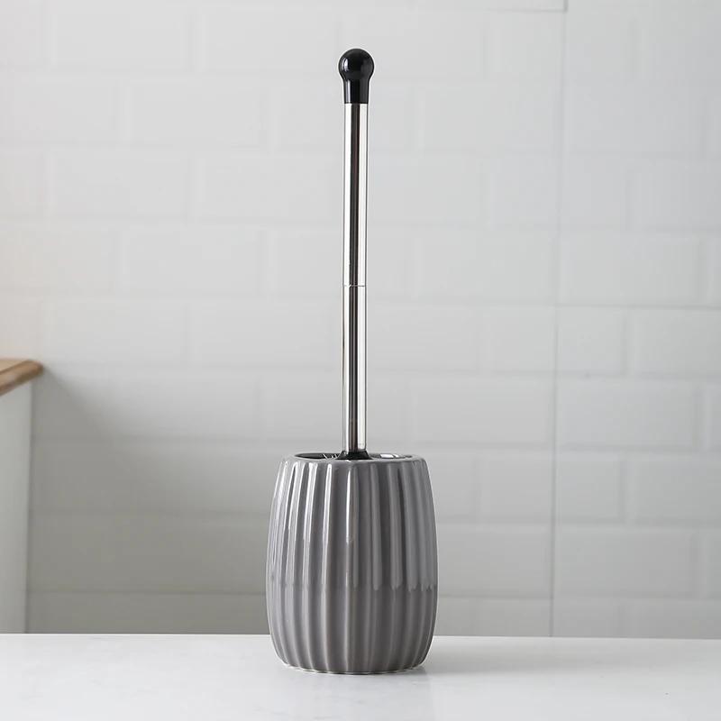 Ceramic Toilet Brush Household No Dead Corner Toilet Cleaning Toilet Long Handle Bathroom Accessories