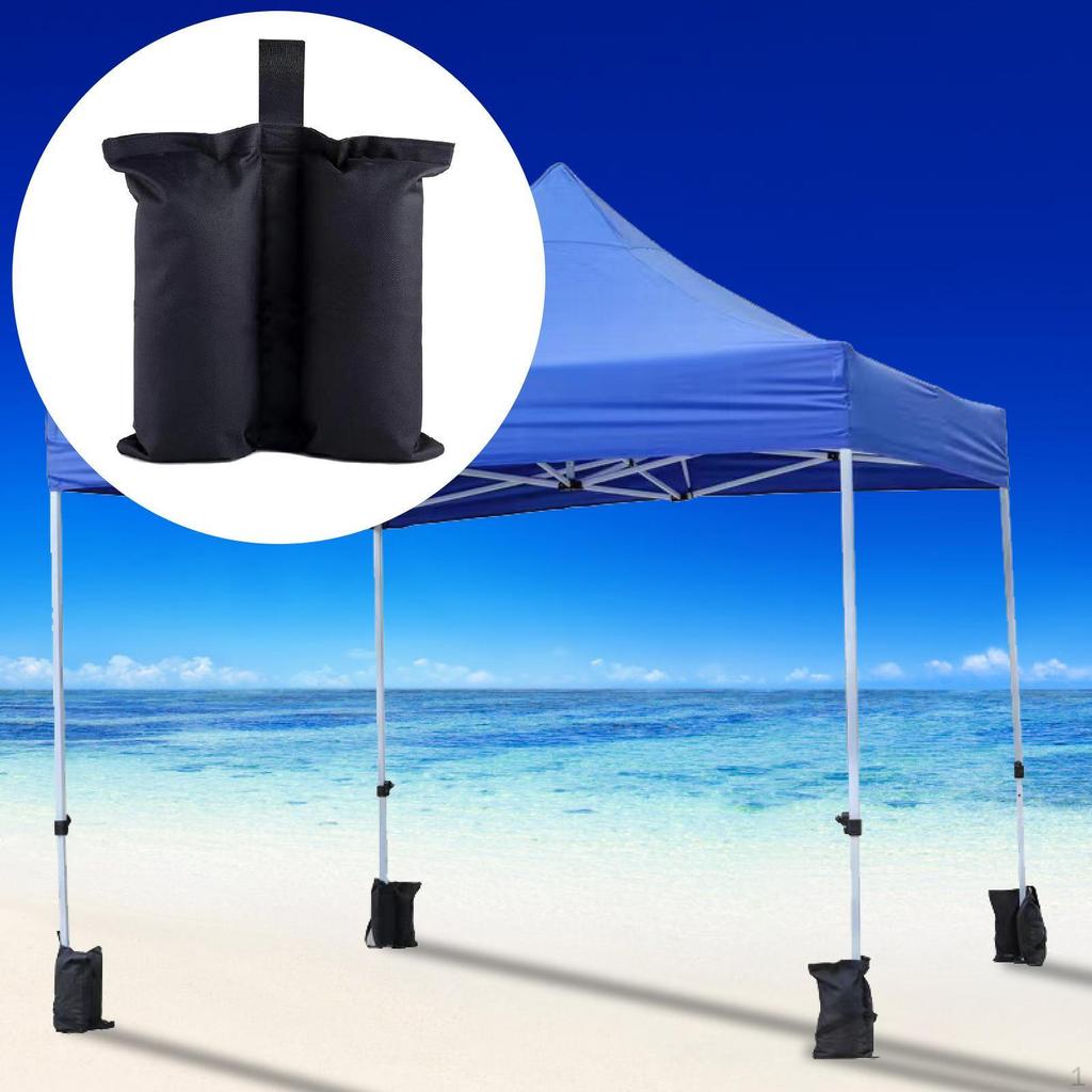 4 Pieces Canopy Tent Weights Sand Bags with Handles, Polyester, Sandbags Weight for Gazebo