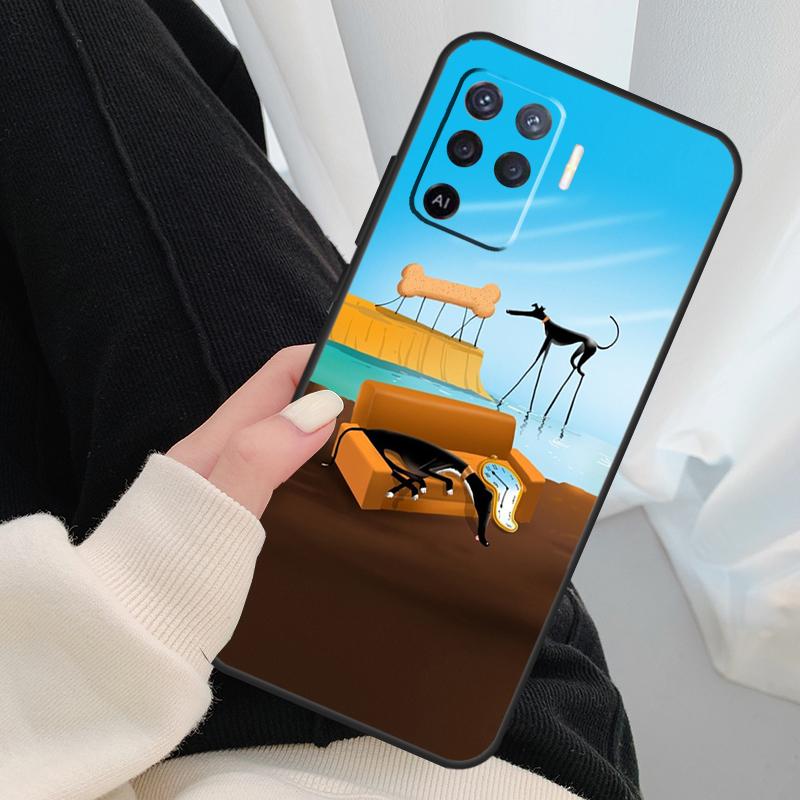 Greyhound Phone Case For OPPO A5 A9 2020 A31 A53 A53S A1K A15 A16 A52 A72 A83 A91 A93 A54 A74 A94
