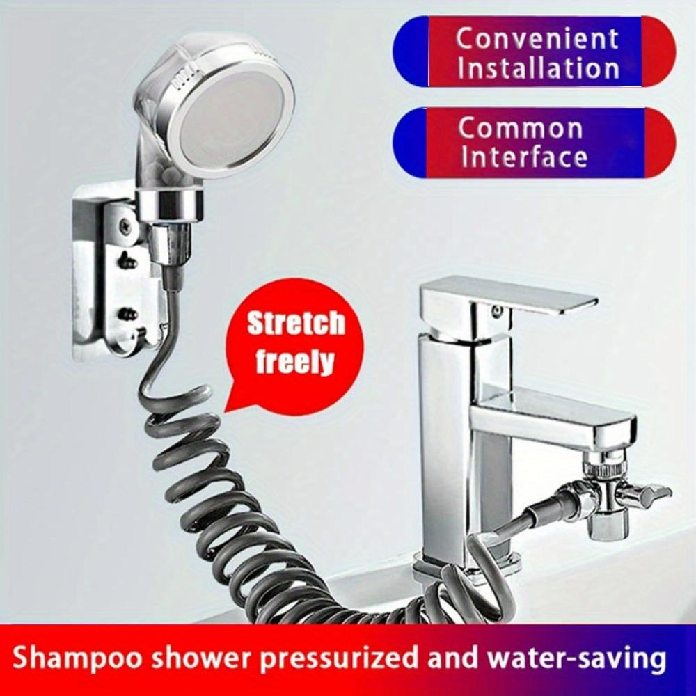 1 Set Handheld Faucet Diverter Valve, Shower Faucet, Home Bathroom Kitchen Faucet Adapter Setting, Adjustable Diverter Valve Faucet