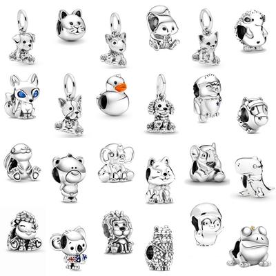 Copper Classic Charming Dog Elephant Hedgehog And Other Animal Home Bead Pendant, Fit Original Bracelets European Jewelry