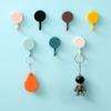 Adhesive Decorative Wall Hook Damage Frees Installation Strong Hold Bathroom Kitchen Use ABS Plastic Waterproof Hanger