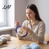 Durable Plastic Loom Knitting Set with Crochet Hook Needle Round Rectangular Yarn Weaving DIY Scarf Kit Beginner for Hat Shawl Sweaters Beginners
