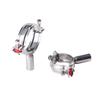 1PCS 19mm-108mm Stainless Steel Pipe Clamp Clip Support Bracket Without Base Plate Pole Length 45mm