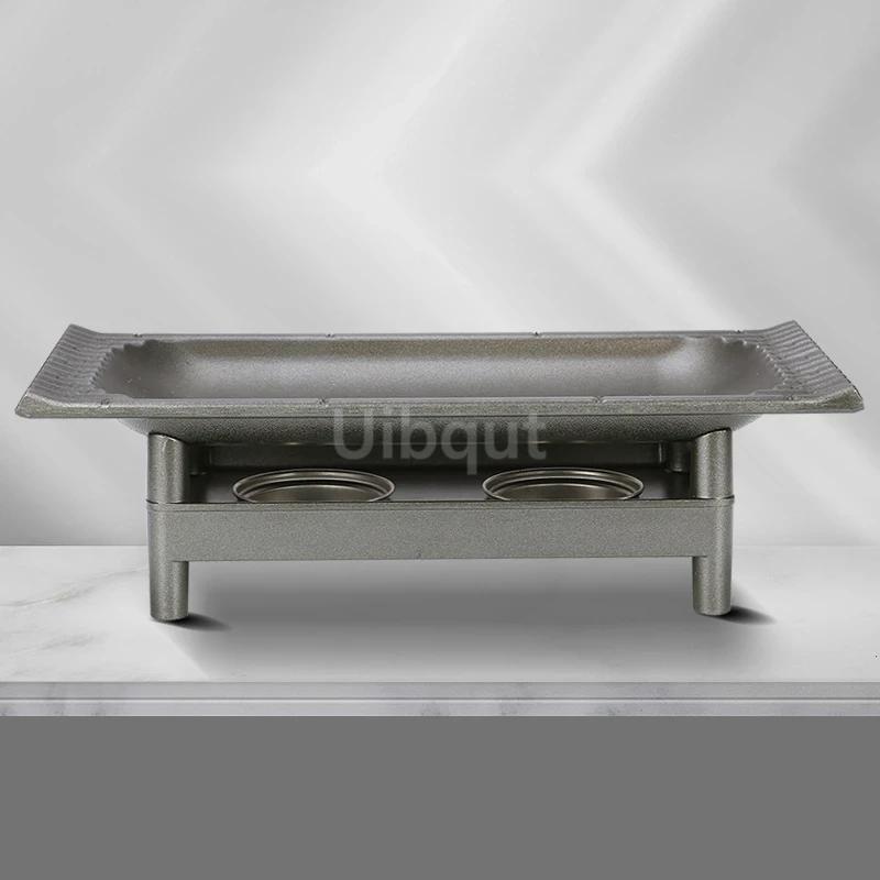 Commercial grilled fish plate Kebab plate Charcoal barbecue non stick plate Baking pan Japanese charcoal alcohol barbecue oven