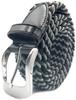 Rubber Mesh Made In One Size Fits Golf Sports [SADO] Belt, Golf, Japan, Handmade, All, Belt, (Black)
