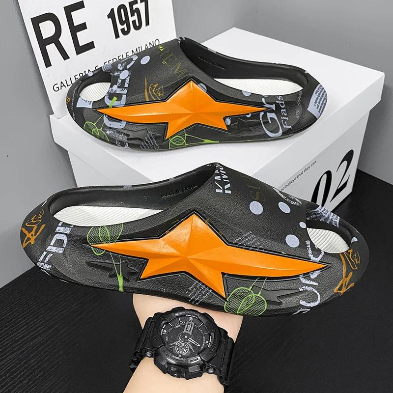 

Новые мужские сандалии, легкие сандалии из ЭВА, унисекс, летние пляжные шлепанцы, дышащая мягкая подошва, размеры 36-45 45 чёрный