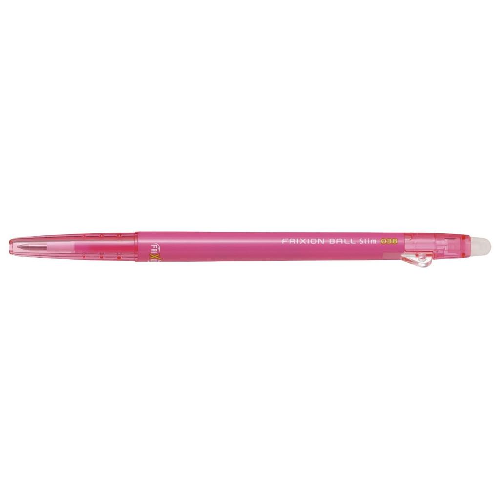 Pilot Frixion Ball Slim Erasable Ballpoint 10 Pens 0.38mm Pen, Pink, (LFBS180UF10P)