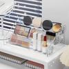 Clear Ladder Design Multilayer Makeup Organizer Durable Storage Rack with Multiple Tiers for Cosmetics, Makeup Brush Storage