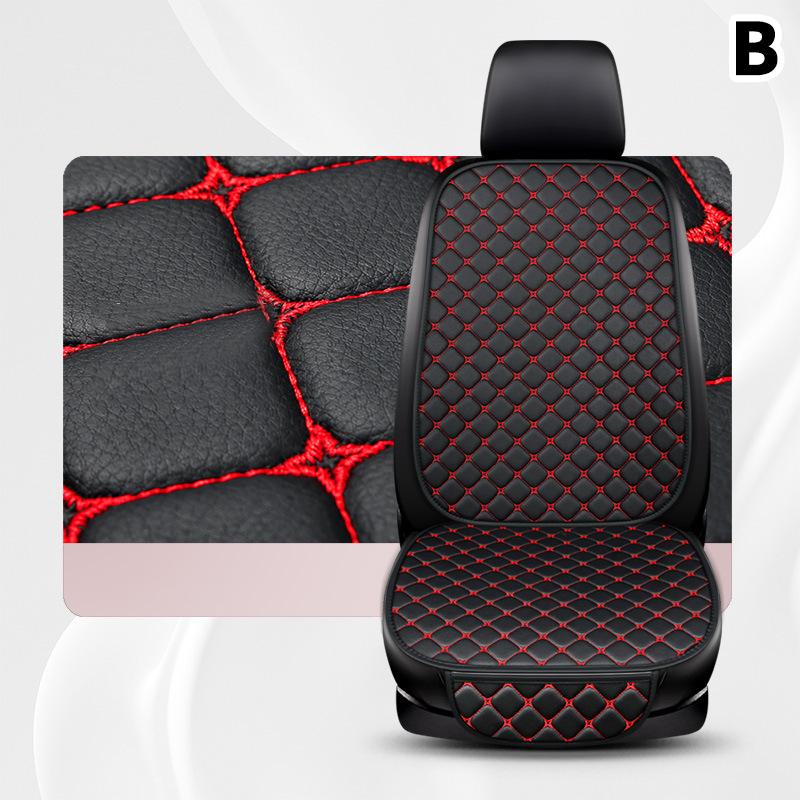 Pu Leather Car Seat Cover Universal Minimalism Soft Seat Cushion Protective Cover With Storage Pocket Car Interior Accessories