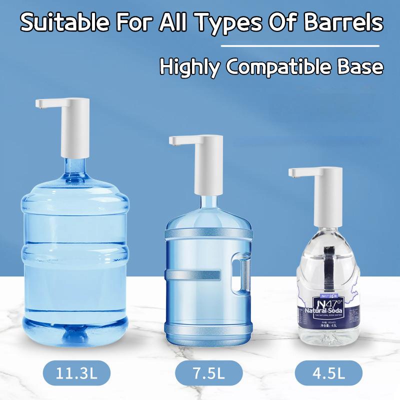 Electric Bucket Water Pump One-Touch Auto Switch USB Rechargeable for Purified Mineral Water Dispensing Smart Water Dispenser