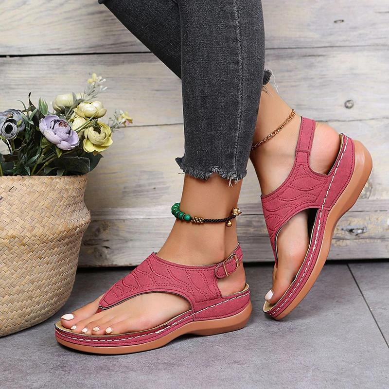 Wedges Shoes for Women High Heels Sandals Summer Shoes 2025 Flip Flop Chaussures Femme Platform Sandals Plus Size 35-43