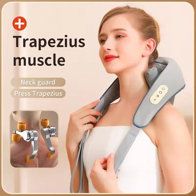 Cordless Neck Shoulder Massager with Heat,Portable Lightweight,Shiatsu Back Massager Pillow for Neck Traps,Gifts for Mom Dad
