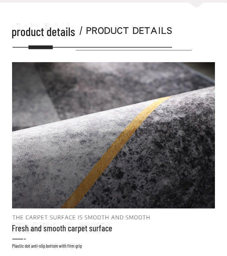 Modern Dirt-Resistant, Easy-Care Crystal Velvet Carpet for Living Room – Wear-Resistant & Non-Slip Design