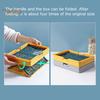 Folding Handle Food Storage Basket Picnic Desktop Organizer Container