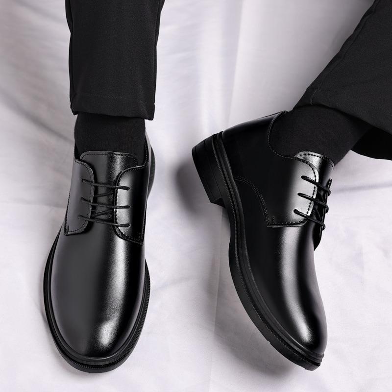 New classic men's shoes business casual British fringed leather shoes men's wedding shoes invisible heightening shoes